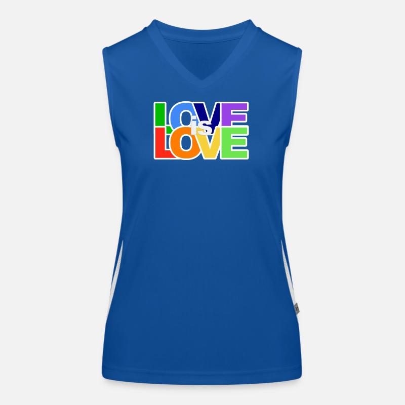 Colorful love statement Women's Functional Contrast Tank Top