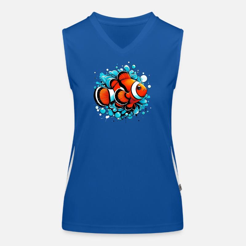 Clownfisch Funktionelles Kontrast-Tank Top für Frauen
