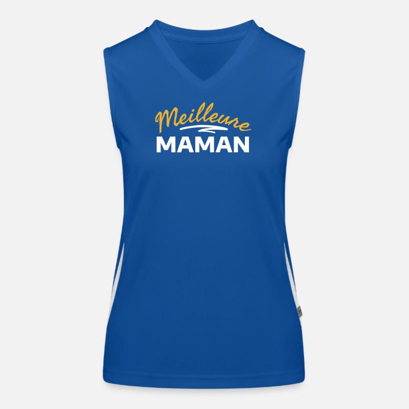 Vividly Colored Maternal Expression Design Women's Functional Contrast Tank Top