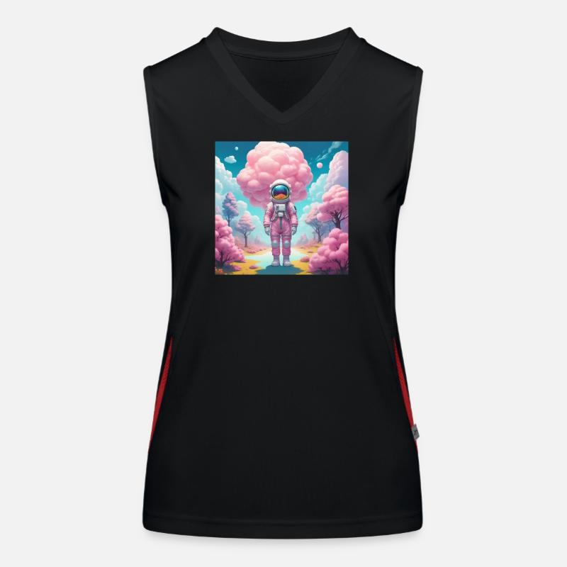 Spaceman Women's Functional Contrast Tank Top