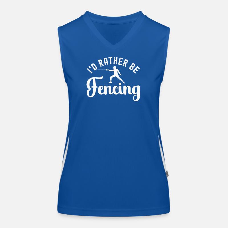 Fechten Fechter Funktionelles Kontrast-Tank Top für Frauen