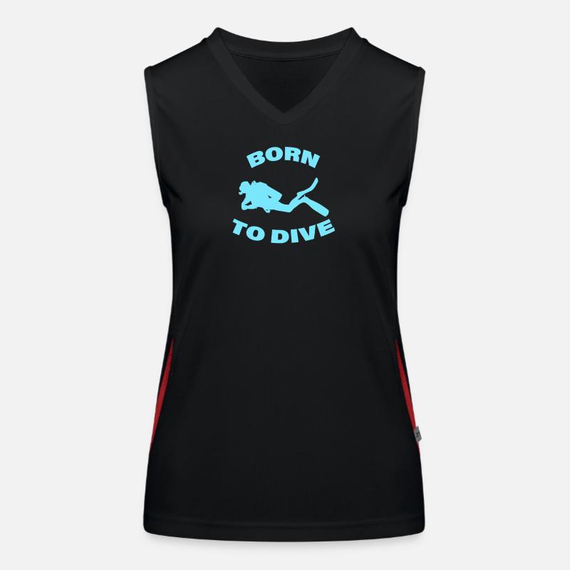 BORN TO DIVE Women's Functional Contrast Tank Top