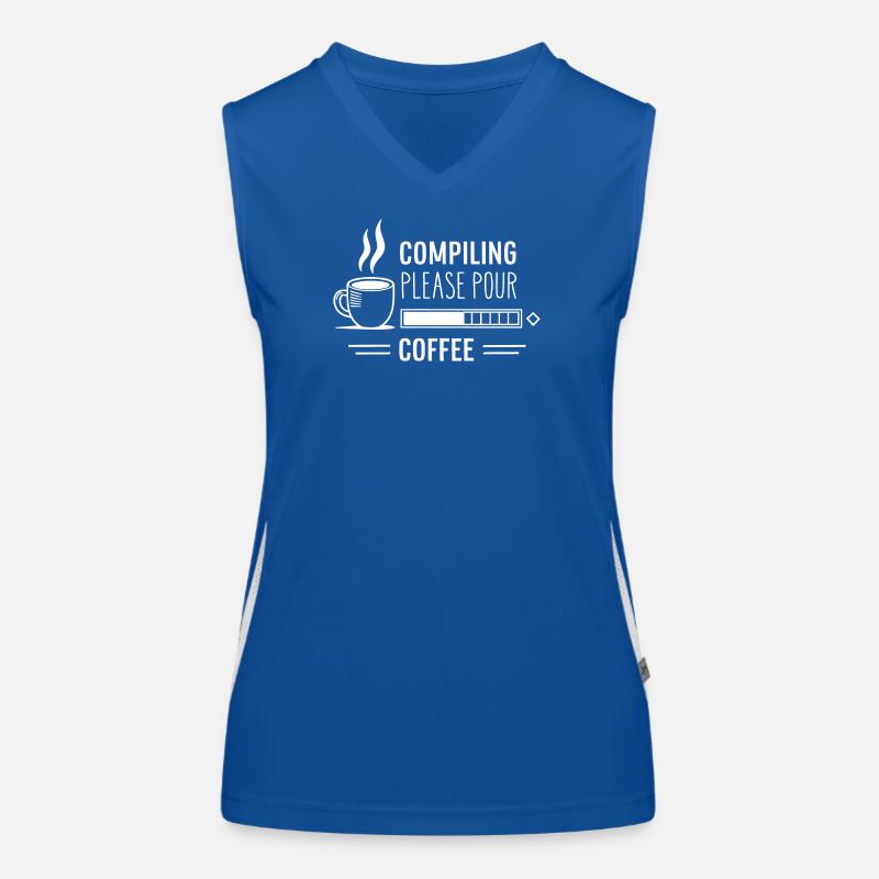 Les programmeurs génèrent du code à partir de café Débardeur respirant contrasté Femme