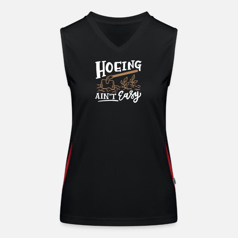 Hacken Gartenarbeit Funktionelles Kontrast-Tank Top für Frauen