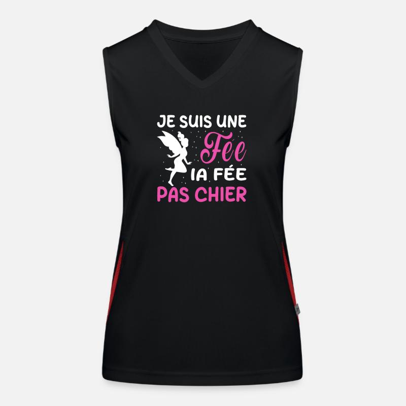 Ich bin eine Fee, die Fee, nicht Scheiße Funktionelles Kontrast-Tank Top für Frauen