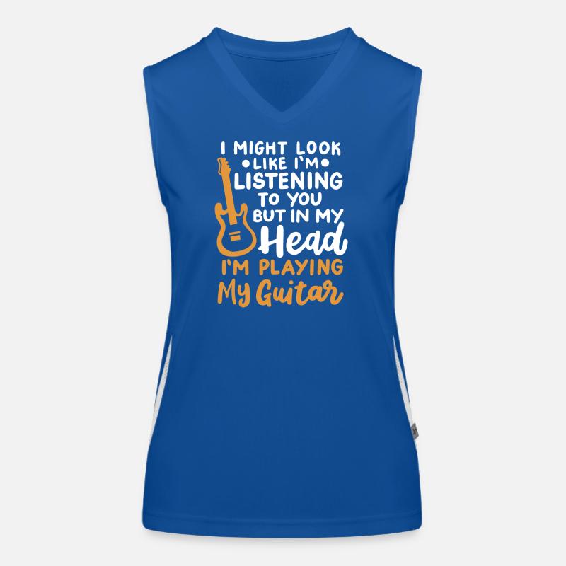 Gitarrenspieler Gitarrist Funktionelles Kontrast-Tank Top für Frauen