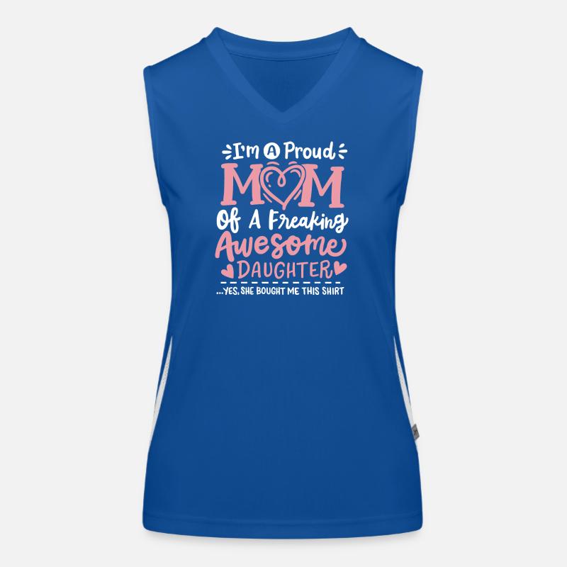 Stolze Mutter Tochter Muttertag Funktionelles Kontrast-Tank Top für Frauen