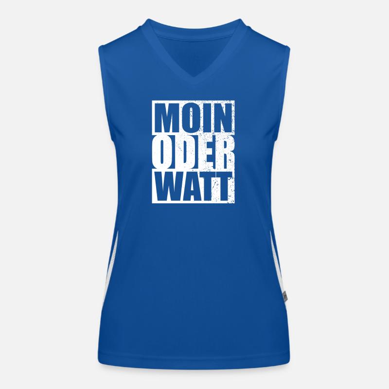 Moin Oder Watt Ruhrgebiet Ruhrpott Hamburg Moin Funktionelles Kontrast-Tank Top für Frauen
