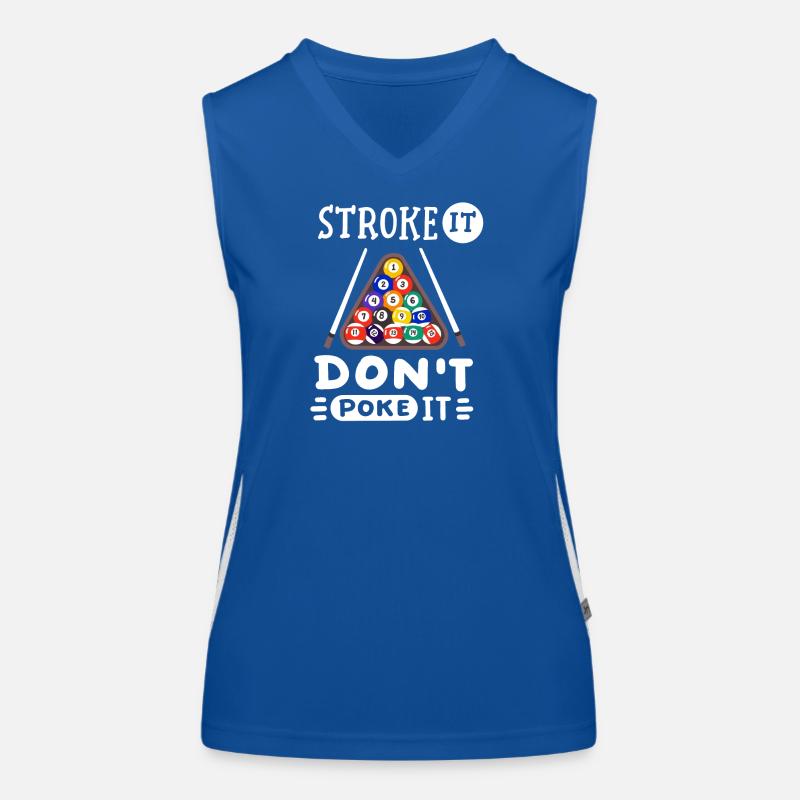 Billardspieler Billard Funktionelles Kontrast-Tank Top für Frauen