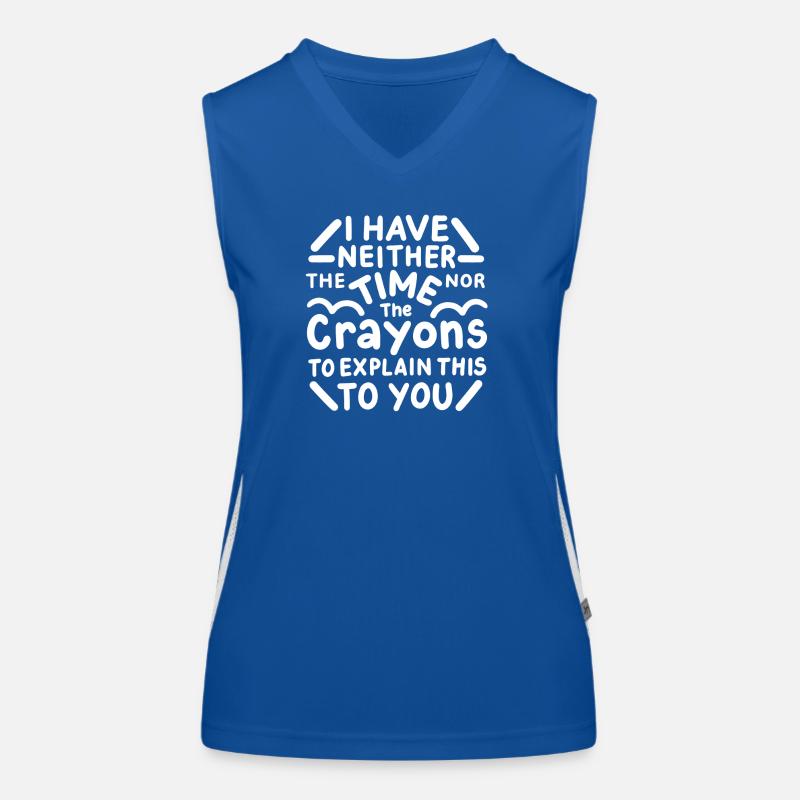 Sarkasmus Sarkastischer Spruch Funktionelles Kontrast-Tank Top für Frauen
