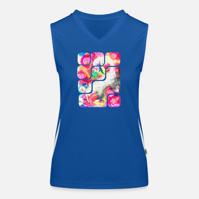 Créativité de la plume magique - Sonja Ariel von Staden Débardeur respirant contrasté Femme