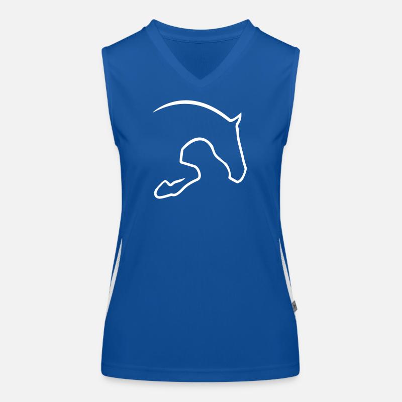 Springpferd Funktionelles Kontrast-Tank Top für Frauen
