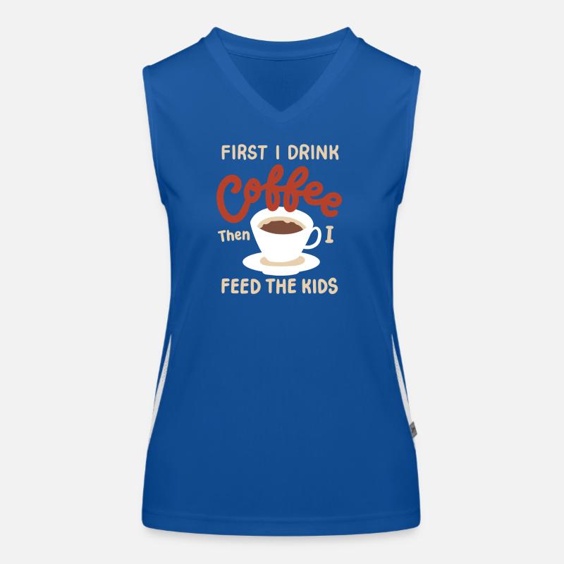 Mittagessen Dame Kaffee Funktionelles Kontrast-Tank Top für Frauen