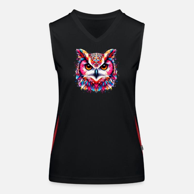 Hibou Débardeur respirant contrasté Femme