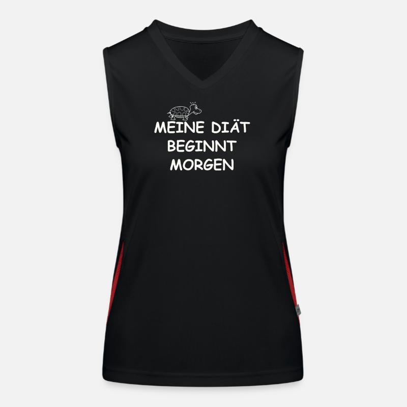 DIÄT Funktionelles Kontrast-Tank Top für Frauen