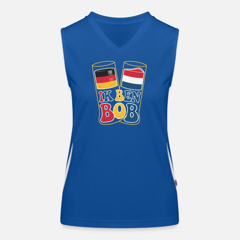 I am BOB with Dutch Flag Women's Functional Contrast Tank Top