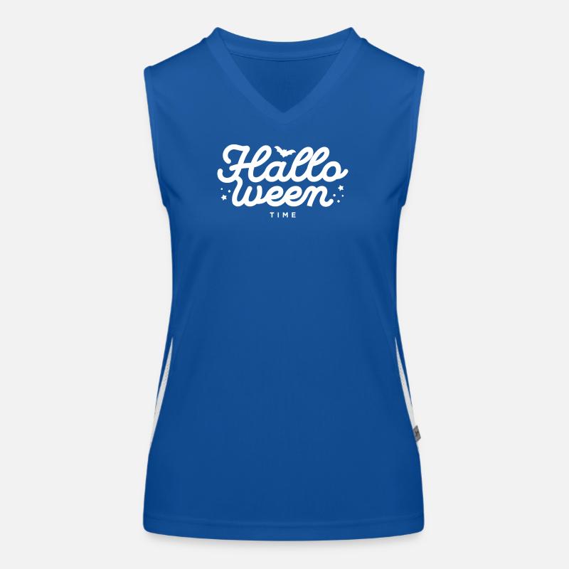Halloween Night Bat Silhouette Women's Functional Contrast Tank Top