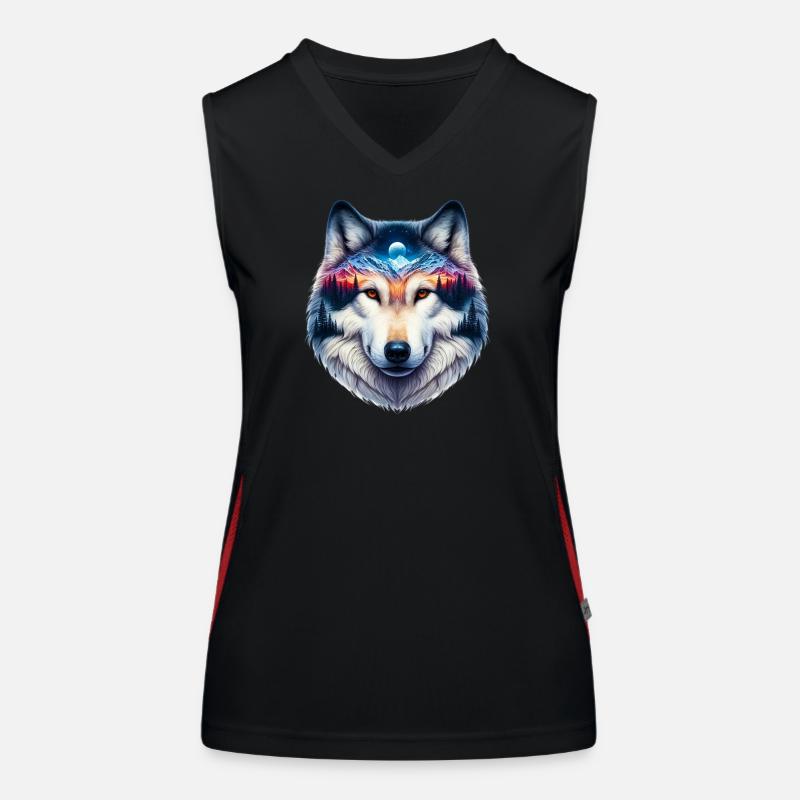 Loup Débardeur respirant contrasté Femme