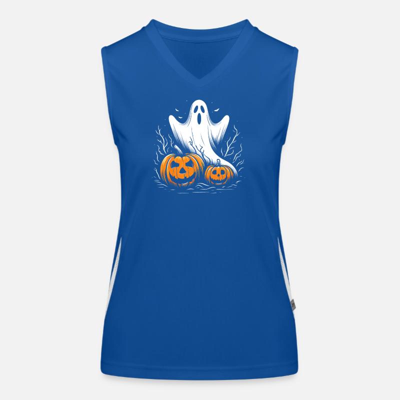 Halloween ghost Women's Functional Contrast Tank Top