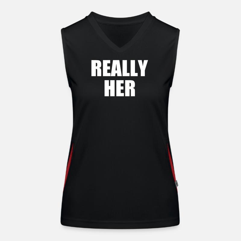 really her Women's Functional Contrast Tank Top