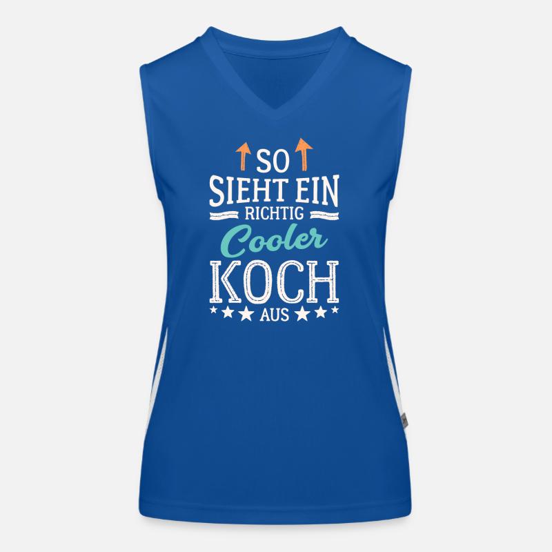 So sieht ein richtig cooler Koch aus Funktionelles Kontrast-Tank Top für Frauen