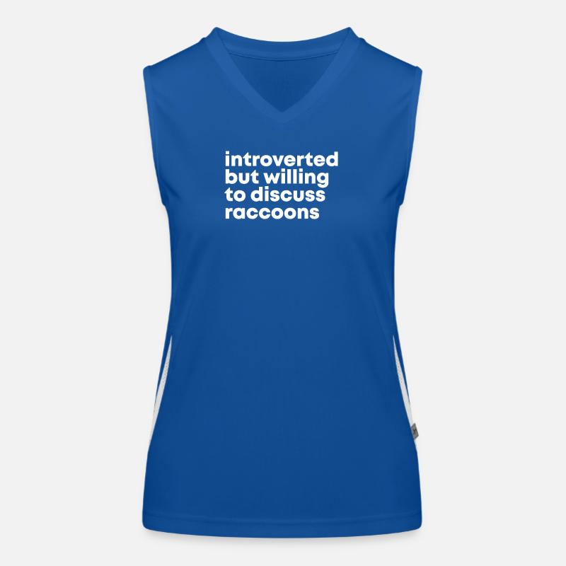 Waschbär Funktionelles Kontrast-Tank Top für Frauen