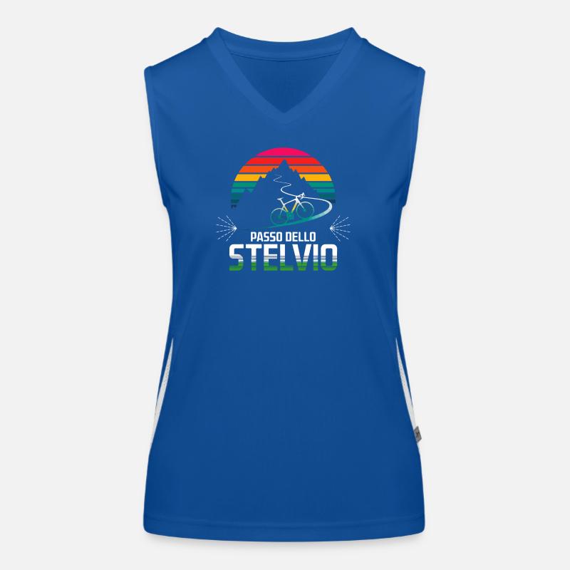 Passo delle Stelvio Cycling Design Women's Functional Contrast Tank Top