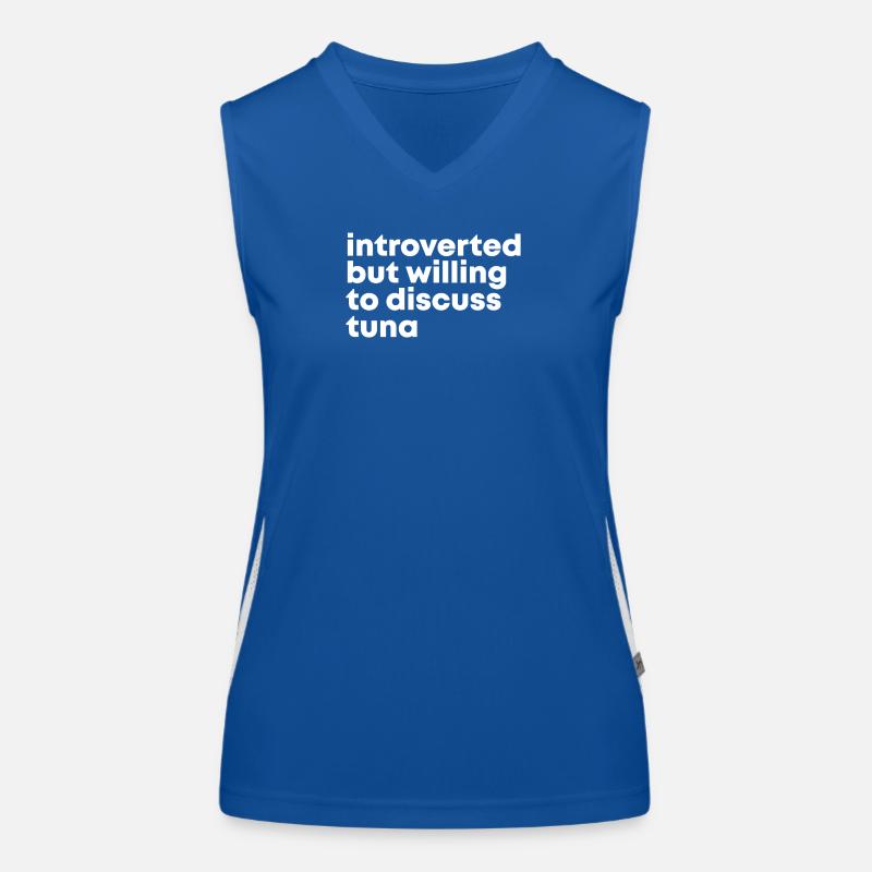 Thunfisch Thunfisch Thunfisch Funktionelles Kontrast-Tank Top für Frauen