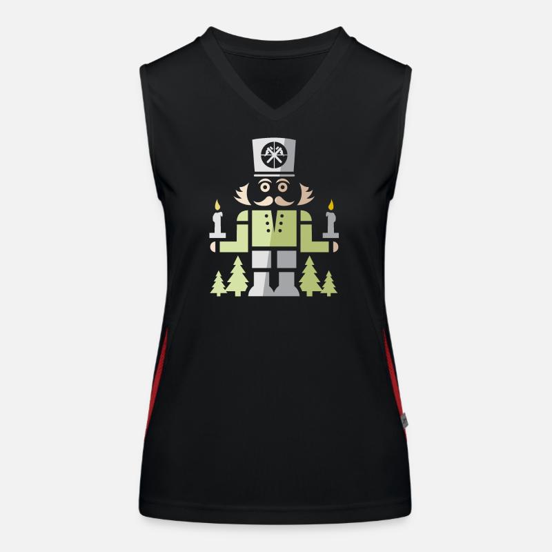 Nussknacker Bergmann – Erzgebirge Kunst Symbol Funktionelles Kontrast-Tank Top für Frauen