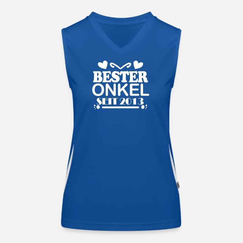 Bester Onkel seit 2013 Funktionelles Kontrast-Tank Top für Frauen