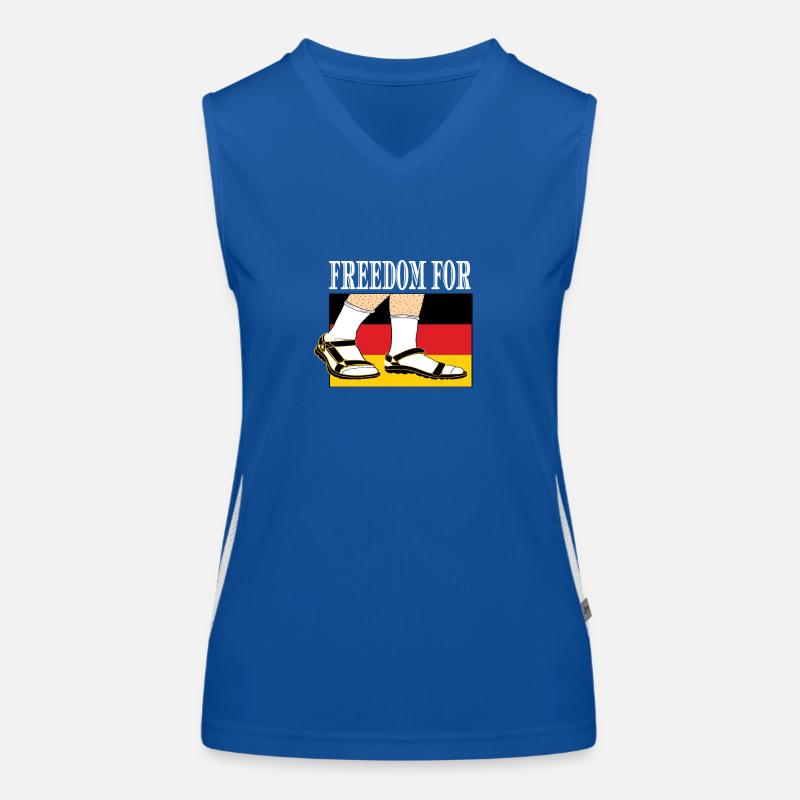 White Socks In Sandals Basic Right Germany Women's Functional Contrast Tank Top