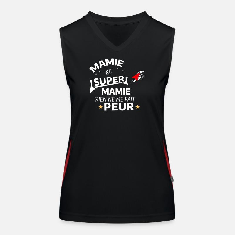Mama Superheldin Poster Funktionelles Kontrast-Tank Top für Frauen