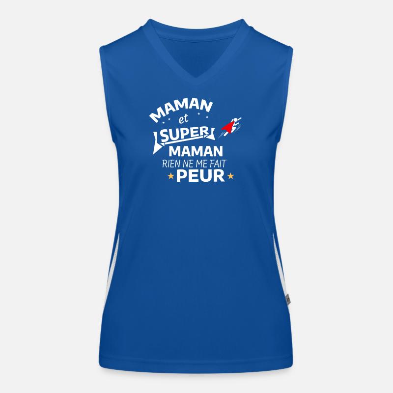 Mama Superheldin Edition Funktionelles Kontrast-Tank Top für Frauen