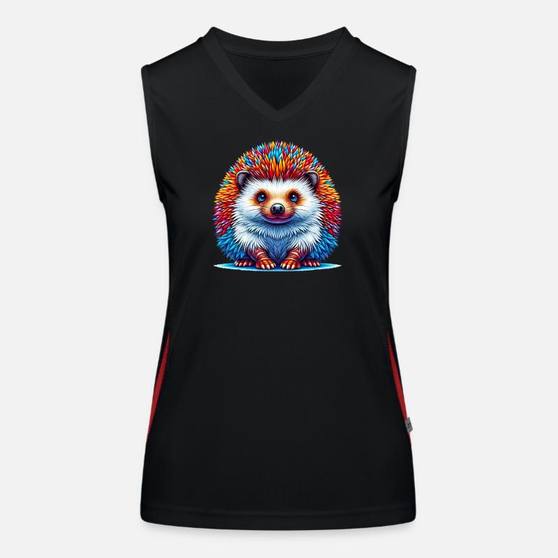 Igel Funktionelles Kontrast-Tank Top für Frauen