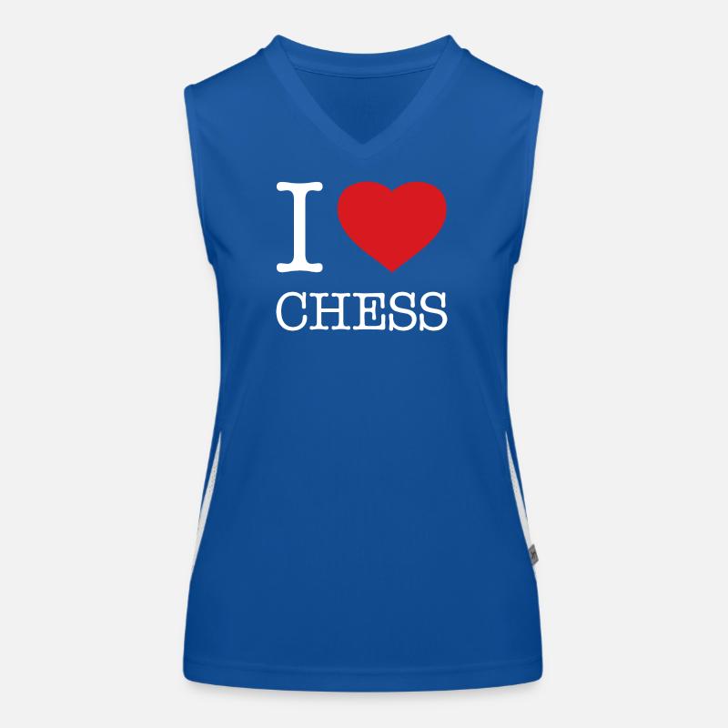 J’ADORE LES ÉCHECS Débardeur respirant contrasté Femme