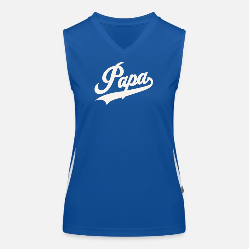 Klassisches Papa-Skript Funktionelles Kontrast-Tank Top für Frauen