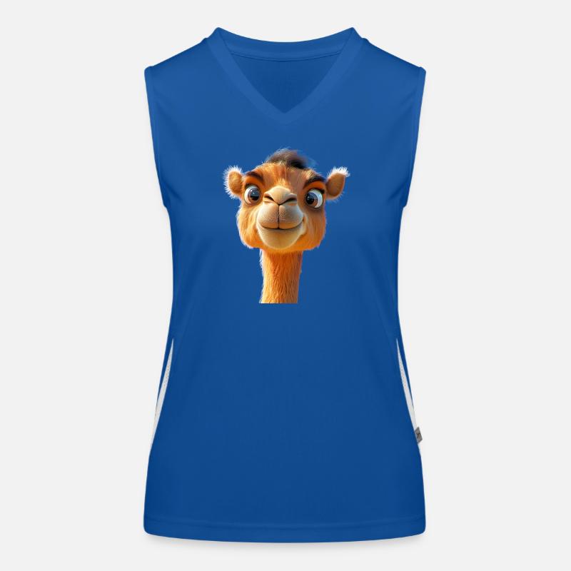 Camel Dromedary Bactrian Camel Gift Camels Women's Functional Contrast Tank Top