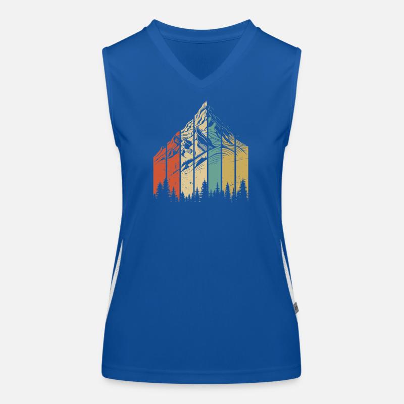 Berglandschaft Abstraktes Design Funktionelles Kontrast-Tank Top für Frauen