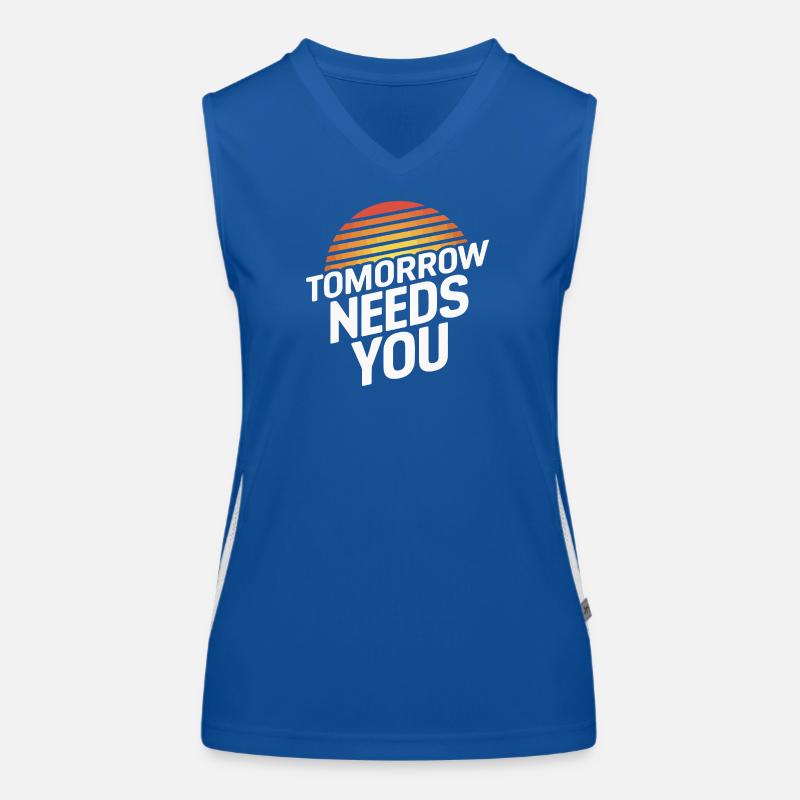Die Zukunft braucht Sie Funktionelles Kontrast-Tank Top für Frauen