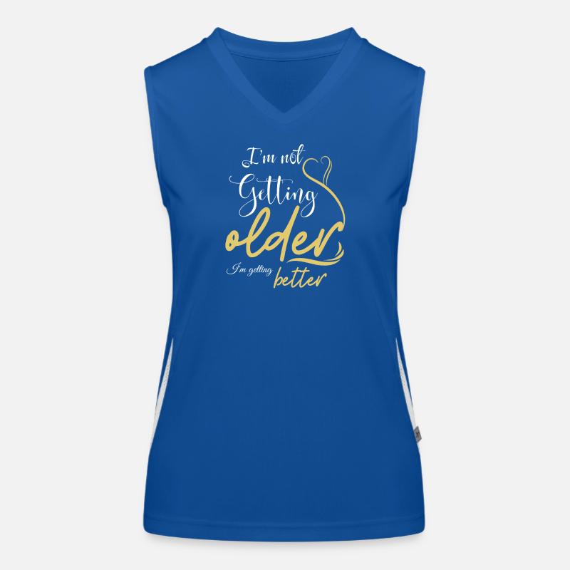 Nicht älter werden, besser werden Funktionelles Kontrast-Tank Top für Frauen