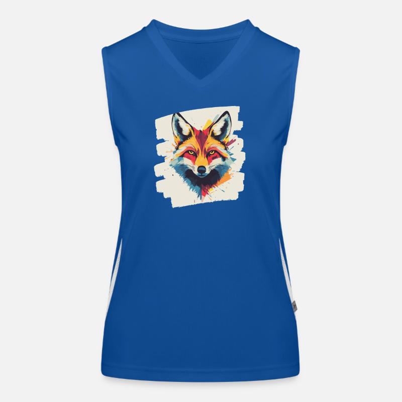 Fuchs Funktionelles Kontrast-Tank Top für Frauen