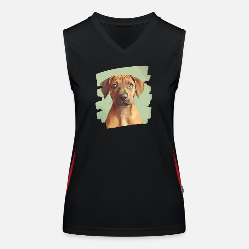 Rhodesian Ridgeback Funktionelles Kontrast-Tank Top für Frauen