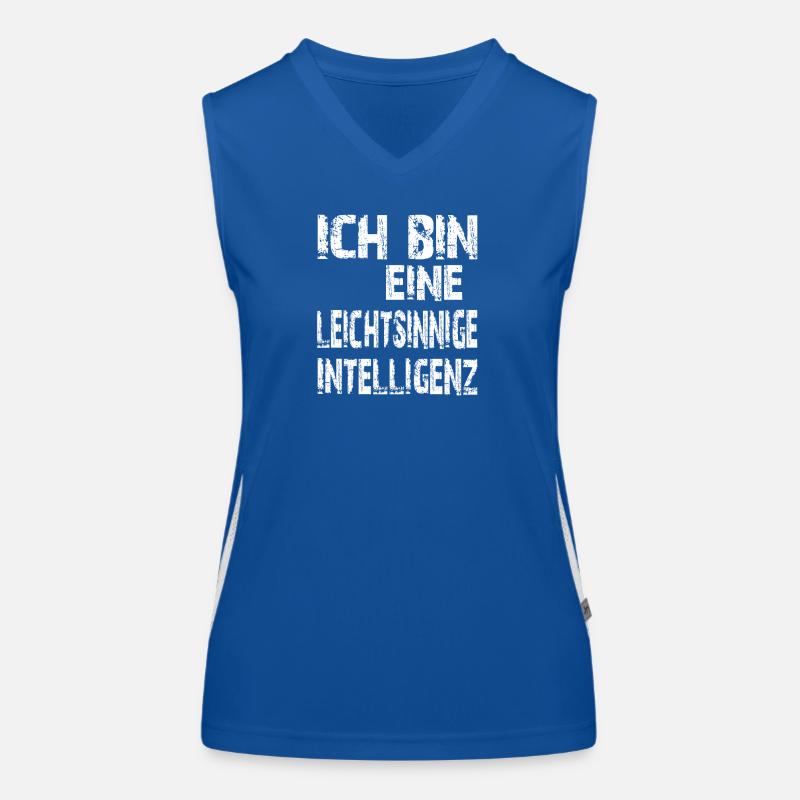 AI Saying: I'm a reckless intelligence Women's Functional Contrast Tank Top