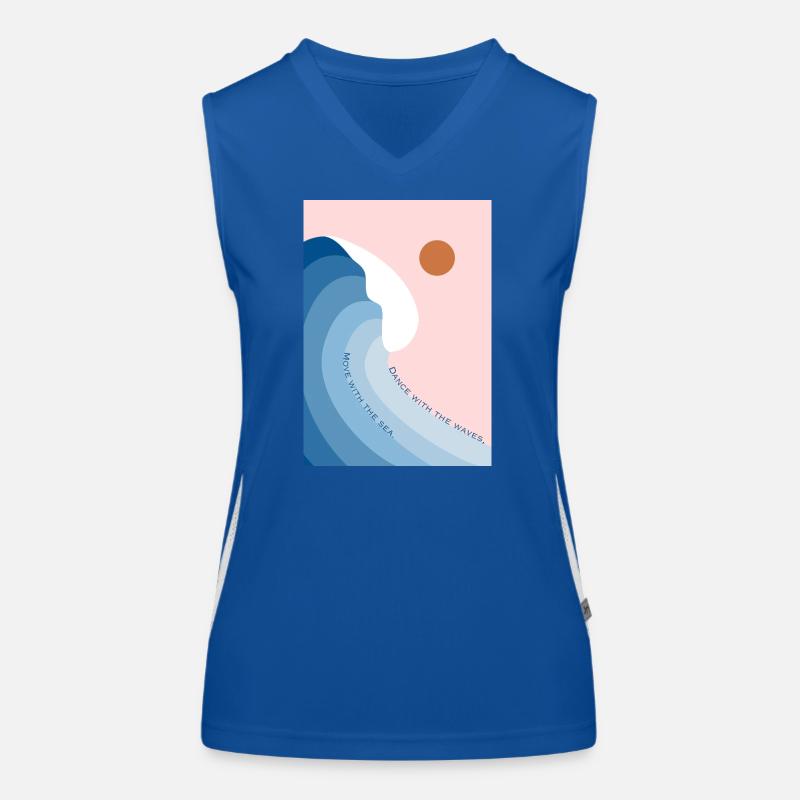 Dance with the waves Funktionelles Kontrast-Tank Top für Frauen