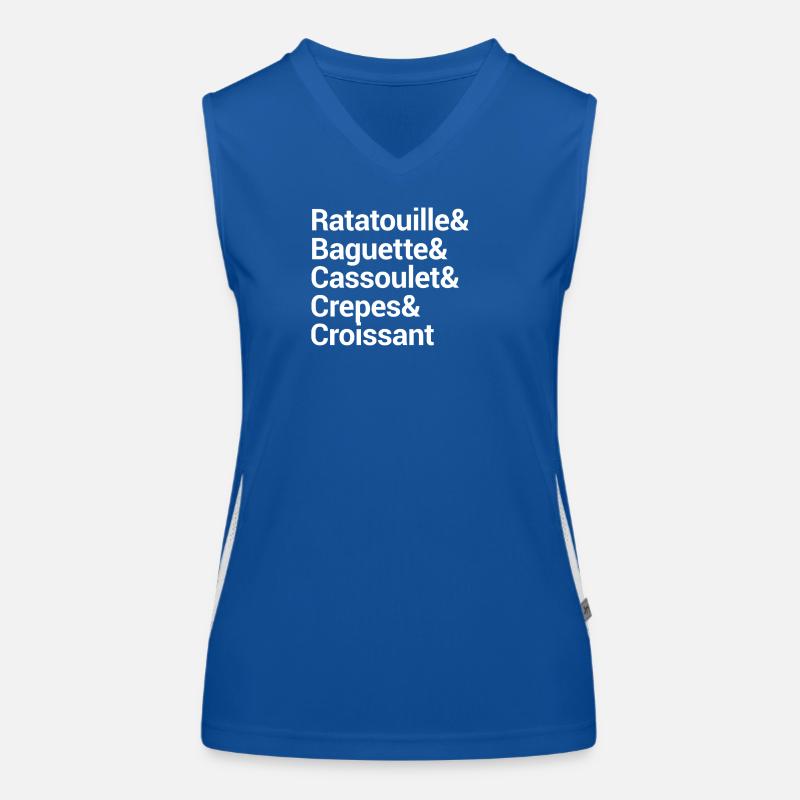 Culinary Word Art Typography Design Women's Functional Contrast Tank Top