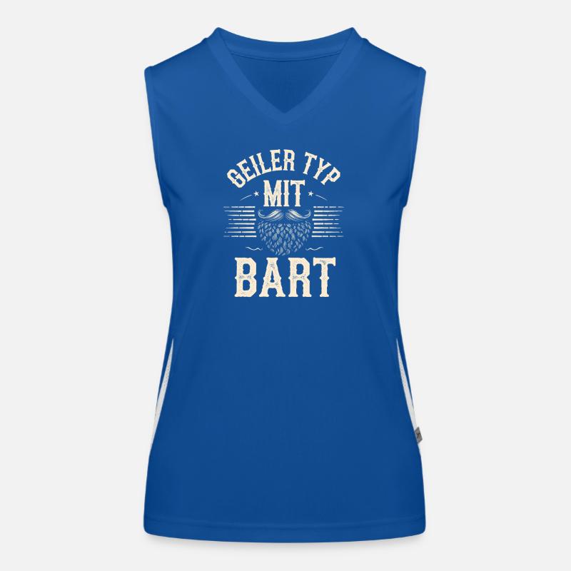 Geiler Typ Mit Bart Bartträger Barbier Vollbart Funktionelles Kontrast-Tank Top für Frauen