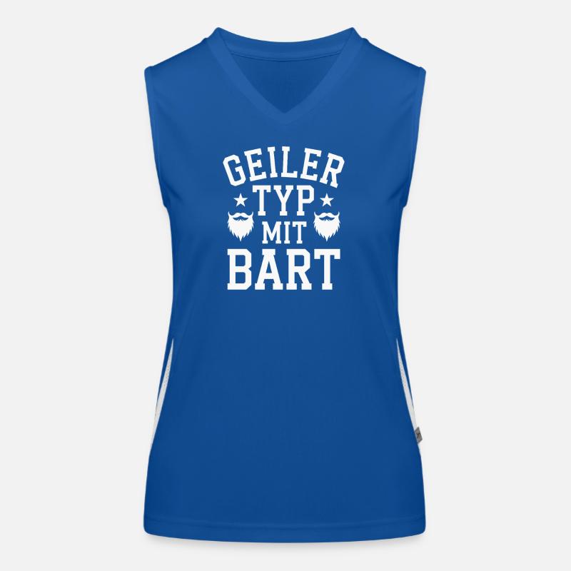 Geiler Typ Mit Bart Bartträger Barbier Vollbart Funktionelles Kontrast-Tank Top für Frauen