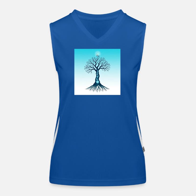 Spiritual Tree Débardeur respirant contrasté Femme