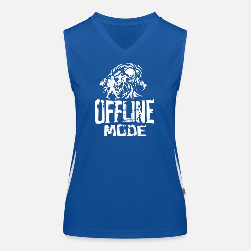 offline mode outdoor - nature wandern Funktionelles Kontrast-Tank Top für Frauen
