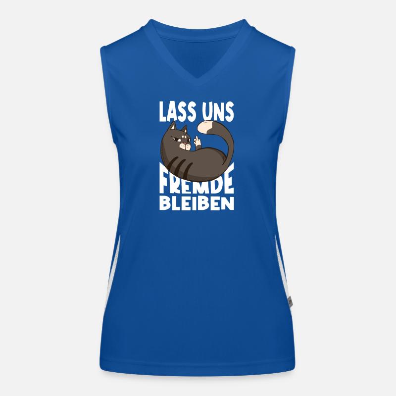 Lass Uns Fremde Bleiben Funktionelles Kontrast-Tank Top für Frauen